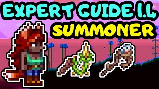 TERRARIA SUMMONER PROGRESSION GUIDE SERIES Terraria 14 Expert Mode Summoner and Whips guide [upl. by Button]