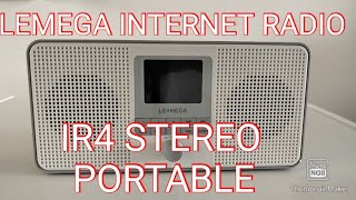 LEMEGA IR4 PORTABLE STEREO INTERNET RADIO REVIEW SPOTIFY FM 30 THOUSAND CHANNELS [upl. by Euqenimod]