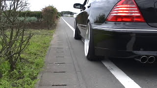 s600l w220 エキマニ マフラー Exhaust Sound Headers amp Muffler） TGSASAKI2 [upl. by Liza]