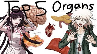 Nagito Reviews Top 5 Organs with Mikan Tsumiki [upl. by Anazus]