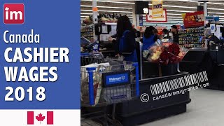 Cashier salary in Canada 2018  Jobs in Canada [upl. by Ahsilak897]