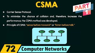 Carrier Sense Multiple Access CSMA – Part 1 [upl. by Aehtna]