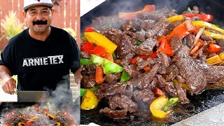 Restaurant Style Fajitas Authentic Mexican Recipe [upl. by Elleinwad649]