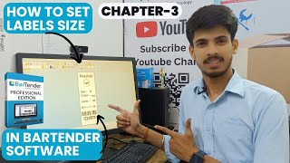 How to set Barcode Labels size in Bartender Labels Designing Software [upl. by Nonaihr]