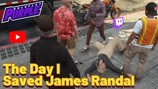 Chaos on Purple RP Stan Saves James Randal from Bus Accident amp Gunfire 🚑💥 [upl. by Waylen]