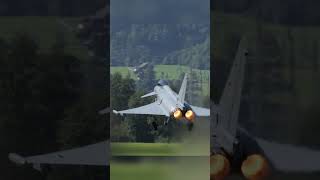 EuroFighter IMPRESSIVE TakeOff and Pull Up at ZigAirMeet Short short [upl. by Enifesoj]