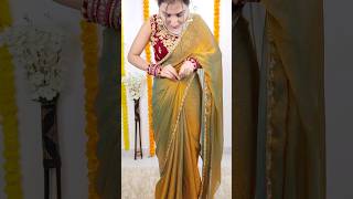 Perfect open pallu saree draping styleday36365drapingsaree sareedrapings saree [upl. by Herrick]