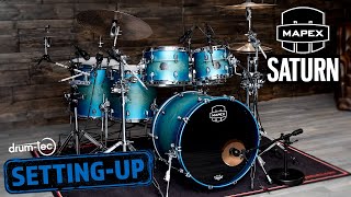 The Stunning Exotic Azure Burst Finish  Setting Up the Mapex Saturn [upl. by Caniff]