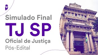 Simulado Final TJ SP – Oficial de Justiça  PósEdital  correção [upl. by Bowler722]