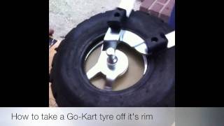 How to take a GoKart tyre off its rim [upl. by Cayla38]