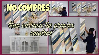 COMO HACER Y PINTAR CUADROS DECORATIVOS [upl. by Frans]