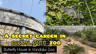 zootour Butterfly Garden at Vandalur Zoo  Butterfly House tour  Vandalur Zoo 2024  Chennai zoo [upl. by Vihs]