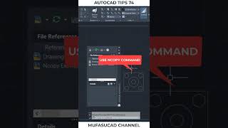 AutoCAD Tips 74 Copy Xref Object shorts [upl. by Esilec]