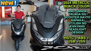 2024 HONDA PCX 160 ABS Version Metallic Black Color Ang Ganda ng Scooter na ito The Best [upl. by Douty]