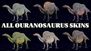 ALL OURANOSAURUS SKINS 2  JURASSIC WORLD EVOLUTION 2 [upl. by Alitta]