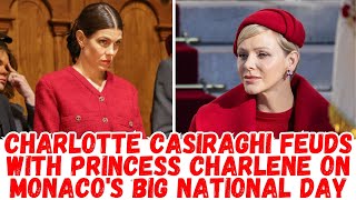 Charlotte Casiraghi streitet sich am großen Nationalfeiertag Monacos mit Fürstin Charlene [upl. by Saphra505]