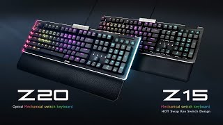 EVGA Z20 and Z15 Mechanical Gaming Keyboards [upl. by Donovan]