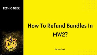 How To Refund Bundles In MW2 [upl. by Geof]