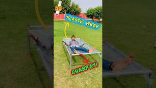 How Many Plastic wrap layers to Make a Charpayi🤔 youtubeshorts [upl. by Hocker]