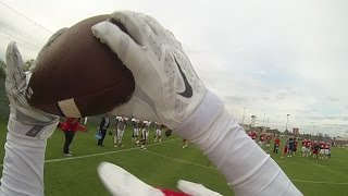 Houston Football Receivers GoPro [upl. by Nahtaneoj742]