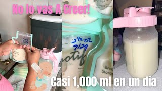 Storing my breast milk  casi 1000 ml en un dia 💧 [upl. by Nahsar218]