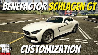 Benefactor Schlagen GT Customization  GTA Online [upl. by Bonnes]