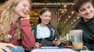 bilgisayar mühendisliği final haftası 👩‍💻😭😩  Haliç Üniversitesi vlog [upl. by Thea]