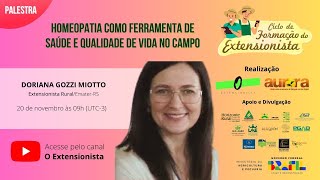 Homeopatia como ferramenta de saúde e qualidade de vida no campo [upl. by Dyol]