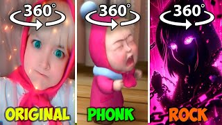 360° VR Masha Original vs Masha Phonk vs Rock [upl. by Giuliana893]