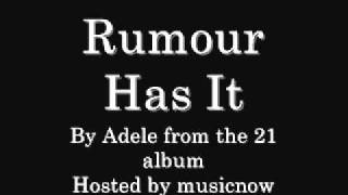 Adele Rumour Has It download link amp lyrics [upl. by Ruomyes]