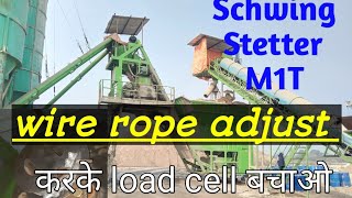 Schwing stetter M1tbatchingplantwire rope Adjusting proses [upl. by Shelah]