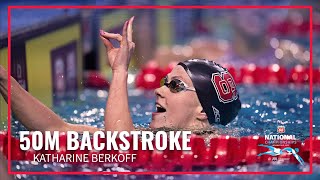 Win By 01 As Berkoff amp Smith Fight For First 50M Backstroke  Phillips 66 National Championships [upl. by Breh740]