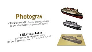 Photograv  software pro laserové gravírování fotografií  wwwkvalitnilaserycz [upl. by Nyrhtac]