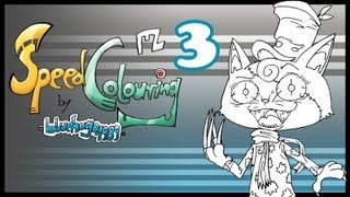 SpeedColouring³ Crazy Catty [upl. by Carolee123]