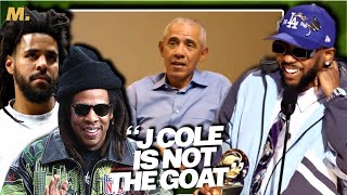 Barack Obama Almost Ends Interview Over Kendrick Lamar J Cole and JayZ GOAT Debate [upl. by Tani179]