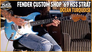 Fender Custom Shop 69 HSS Strat  Super Heavy Relic Ocean Turquoise [upl. by Airekat]