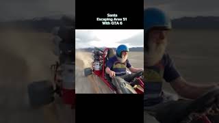 Santa Escaping Area 51 with GTA 6 makethisviral subscribe [upl. by Portuna]