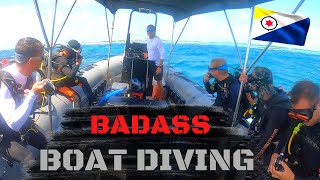 Badass Boat Dive on Bonaire  Bonaire East Coast Diving  Premiere Dive Operators on Bonaire [upl. by Calise]