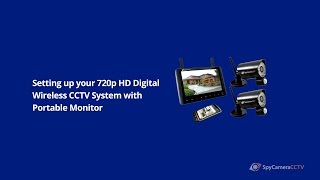 How to Set up 720p HD Digital Wireless CCTV System [upl. by Hada]