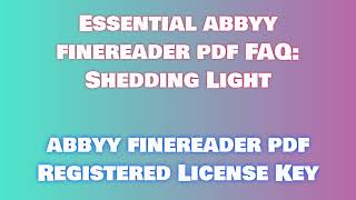 abbyy finereader pdf 2025 latest version full installation and License Code Procedure [upl. by Harrell]