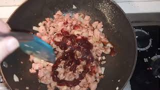 Frugal Meal With Luncheon Meat and Onions 🌰 [upl. by Emmaline]