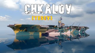 World of WarShips Chkalov  5 Kills 206K Damage [upl. by Olympias]