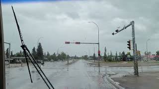 Driving through Stettler Alberta [upl. by Aivatahs]