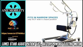 Describing Lumex Stand Assist Patient Lift BatteryPowered Electric Motor Amazon [upl. by Efar]