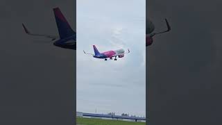 Airbus A320 Wizzair Takeoff Charleroi Airport [upl. by Naujal]