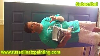 How to Paint a Stained Fiberglass Door Part 6 [upl. by Ojaras380]