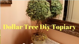 Dollar Tree Diy Topiary [upl. by Nella]