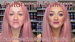 Autumnal Makeup Transformation  Illamasqua  Maybelline  Revlon  NYX  Sleek Makeup Tutorial [upl. by Mcnelly]