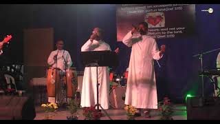 Band of Priests performed at An evening with Jesus at Our Lady of the Rosary Church Caranzalem [upl. by Cyprian]