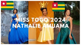 MISS TOGO 2024 NATHALIE AMUAMA IS THE NEW MISS OF BEAUTY TOGOLAISE africa misstogo2024 lome 2024 [upl. by Sarine]